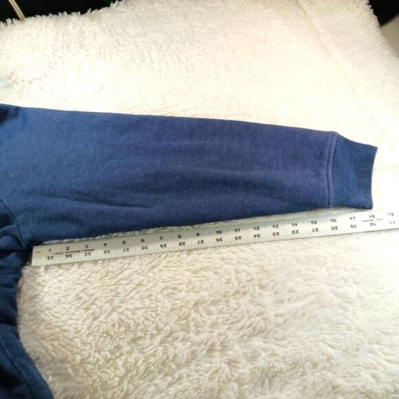 Levi's Full Zip Hoodie Medium Sherpa Lined Blue Pockets Regular Fit. Substantial - Picture 10 of 12